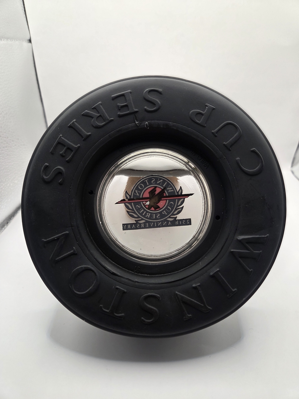 Winston Cup Series 25th Anniversary Black Tire Glass Ashtray Nascar - Picture 2 of 4